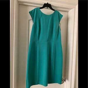 Teal Halogen Work Dress